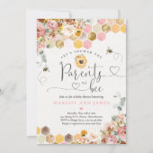 Invitation Baby shower Fleur sauvage des parents d'être Boho (Devant)