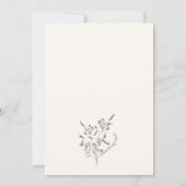 Invitation Baby shower Fleur sauvage élégant (Dos)