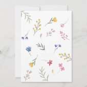 Invitation Baby shower fleur sauvage Flower Garden (Dos)