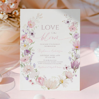 Invitation Baby Shower Fleur Sauvage : Jardin Bohème d'Été