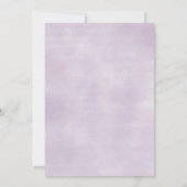 Invitation Baby shower Fleur sauvage papillon fille violet (Dos)