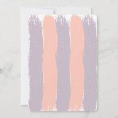 Invitation Baby shower Fleur sauvage Pastel Neutre Genre (Dos)