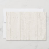 Invitation Baby shower Fleur sauvage Rustic Wood Mason Jar (Dos)