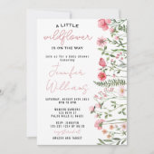 Invitation baby shower fleur sauvage Sun flowers (Devant)