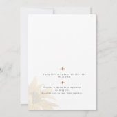 Invitation Baby shower Fleur sauvage Sunflower Fall (Dos)
