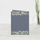 Invitation baby shower fleuri eucalyptus (Dos)