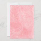 Invitation Baby shower Fleurs d'aquarelle Fille Pink Peonies (Dos)