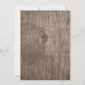 Invitation Baby shower Fleurs de marguerite rustique Pays Fil (Dos)