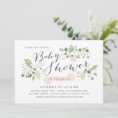 Invitation Baby Shower Fleurs de Prairie (Debout devant)