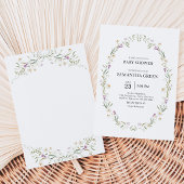 Invitation Baby Shower Fleurs Printanières