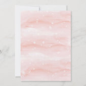 Invitation Baby Shower Flocon de Neige Rose (Dos)