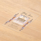 Invitation Baby shower floral (Poser)