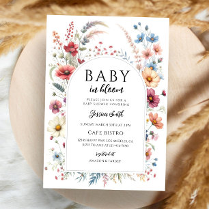 Invitation Baby Shower Floral