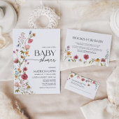 Invitation baby shower Floral