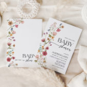 Invitation baby shower Floral