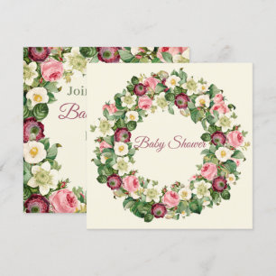 Invitation Baby shower floral