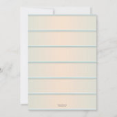 Invitation Baby shower Floral aux oiseaux de Cute Pastel (Dos)