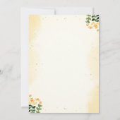 Invitation Baby shower floral bébé (Dos)