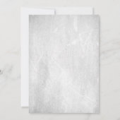 Invitation Baby shower Floral Blanc Rustique (Dos)