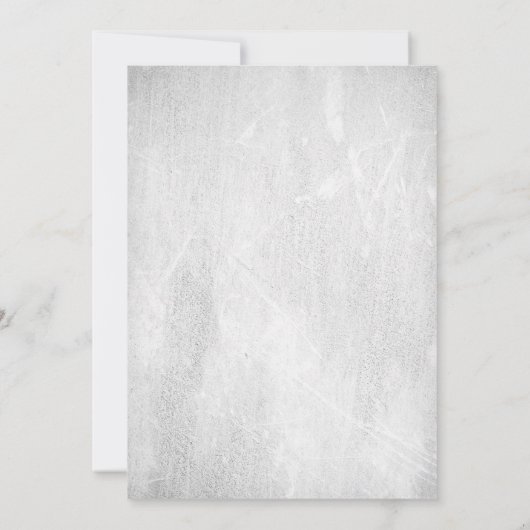 Invitation Baby shower Floral Blanc Rustique (Dos)