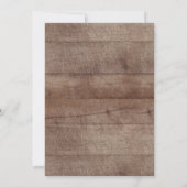 Invitation Baby shower floral bleu et bleu rustique de la mar (Dos)