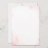 Invitation Baby shower Floral Blush Pink Bow (Dos)