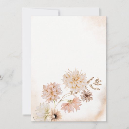 Invitation Baby shower Floral Boho (Dos)