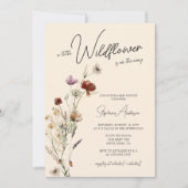 Invitation Baby shower Floral Boho (Devant)