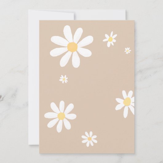 Invitation Baby shower Floral Boho Daisy (Dos)