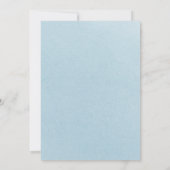 Invitation Baby shower Floral Bois Par Mail (Dos)