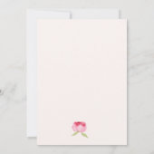 Invitation Baby shower Floral Bow rose (Dos)