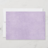 Invitation Baby shower Floral Brown aux fées de violet (Dos)