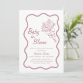 Invitation Baby shower floral - Chic Baby in Bloom (Debout devant)