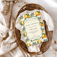 Baby Shower Floral Citron Frais