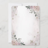 Invitation Baby shower Floral citrouille (Dos)