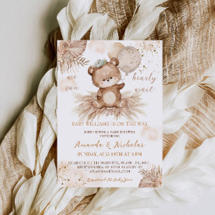 Invitation Baby shower floral de Bear Boho