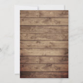 Invitation Baby shower floral de la lavande de bébé rustique (Dos)