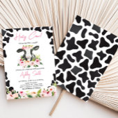 Invitation Baby shower Floral de la Vache Sainte