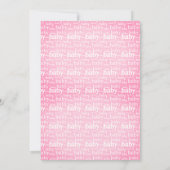 Invitation Baby shower Floral De Ladybug Rose (Dos)