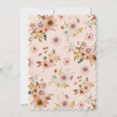 Invitation Baby shower Floral de Little Citrouille Boho (Dos)