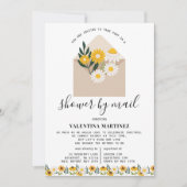 Invitation Baby shower floral de printemps à longue distance (Devant)