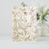 Invitation Baby shower floral délicieux (Debout devant)