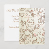 Invitation Baby shower floral délicieux (Devant / Derrière)