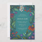 Invitation Baby shower Floral Dusk Romance (Devant)
