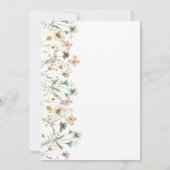 Invitation Baby shower floral élégant (Dos)