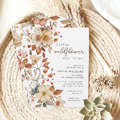 Invitation Baby shower Floral Fleur sauvage Boho