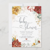 Invitation Baby shower Floral Garden (Devant)