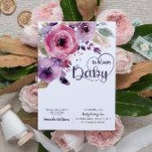 Invitation Baby shower Floral Girl