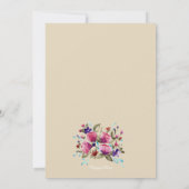 Invitation Baby shower Floral Gold Rose (Dos)