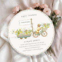 Baby shower Floral Golden Retriever cultivé locale